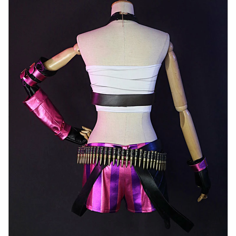 Game LOL Loose Cannon Jinx Cosplay Costumes 5 Game LOL Loose Cannon Jinx Cosplay Costumes - Image 3