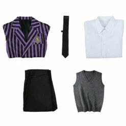 The Addams Family Wednesday Addams Eugene Otinger Nevermore Academy Uniform Cosplay Costumes -COSPLAY CLANS Sales Store 3 28abf7cc 1482 46f5 8bc0 282e2b8f3e14