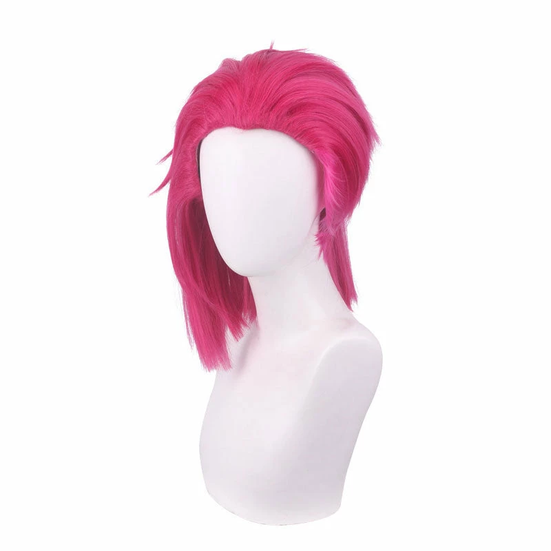 Game LOL Arcane Childhood Vi Short Red Cosplay Wigs 5 Game LOL Arcane Childhood Vi Short Red Cosplay Wigs - Image 3