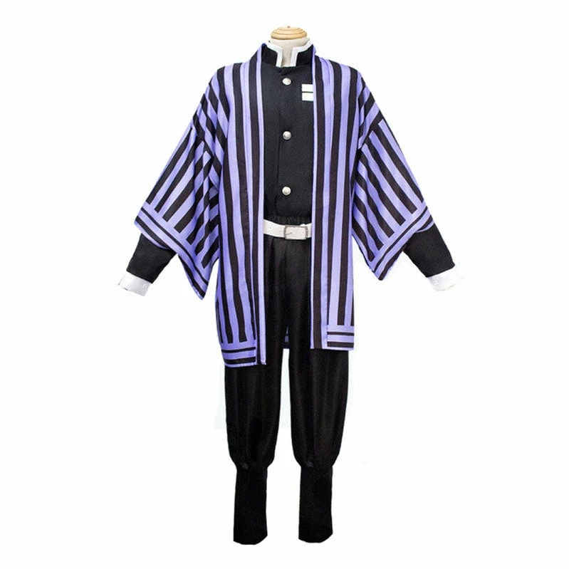 Anime Demon Slayer Kimetsu No Yaiba Iguro Obanai Kimono Black White Halloween Cosplay Costumes 6 Anime Demon Slayer Kimetsu No Yaiba Iguro Obanai Kimono Black White Halloween Cosplay Costumes - Image 4