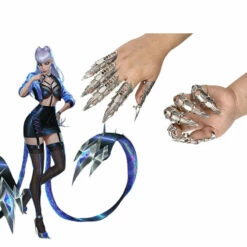 Game LOL KDA ALL OUT Evelynn Cosplay Finger Props