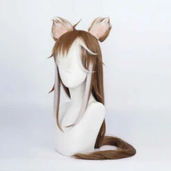 Game Genshin Impact Miss Hina Inugami Cosplay Wigs With Ears -COSPLAY CLANS Sales Store 3 61335750 edfa 4c70 b818 e7d939984996