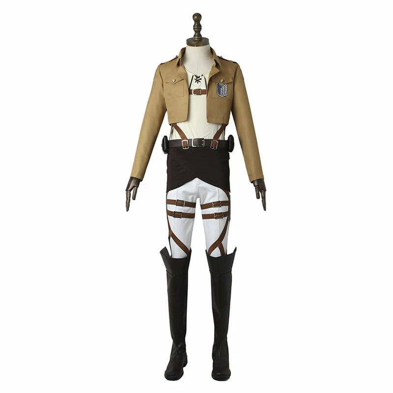 Anime Attack On Titan Eren Jaeger The Wings Of Freedom Survey Corps Uniform Set Cosplay Costume 4 Anime Attack On Titan Eren Jaeger The Wings Of Freedom Survey Corps Uniform Set Cosplay Costume - Image 2