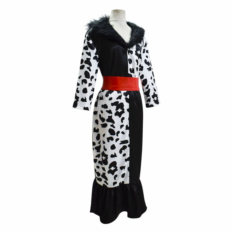 Movie Cruella De Vil Cruella Halloween Cosplay Costumes 5 Movie Cruella De Vil Cruella Halloween Cosplay Costumes - Image 3