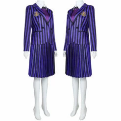 The Addams Family Wednesday Addams Purple Uniform Cosplay Costume -COSPLAY CLANS Sales Store 3 8c8609bd fda2 4c5f 8454 0db0ff154396
