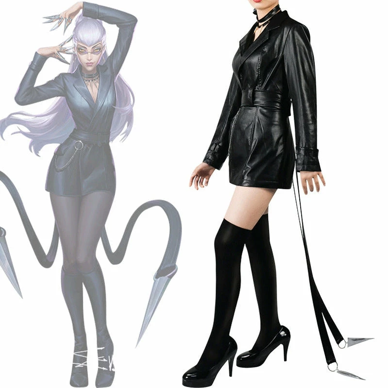 Game LOL KDA The Baddest Evelynn Fullset Cosplay Costumes 5 Game LOL KDA The Baddest Evelynn Fullset Cosplay Costumes - Image 3