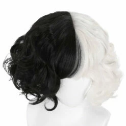 Movie Cruella Cruella De Vil Black White Bangs Curly Cosplay Wigs -COSPLAY CLANS Sales Store 3 ba583d49 8886 40f9 9179 2d6555c2f873