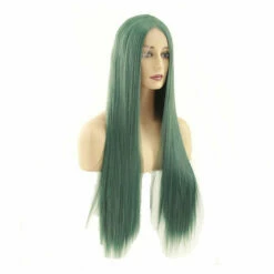 60cm Women Lace Front Wigs Long Straight Dark Green Cosplay Wigs -COSPLAY CLANS Sales Store 3 d0a34bf7 af0f 4b4a 9d10 d932be9c989e