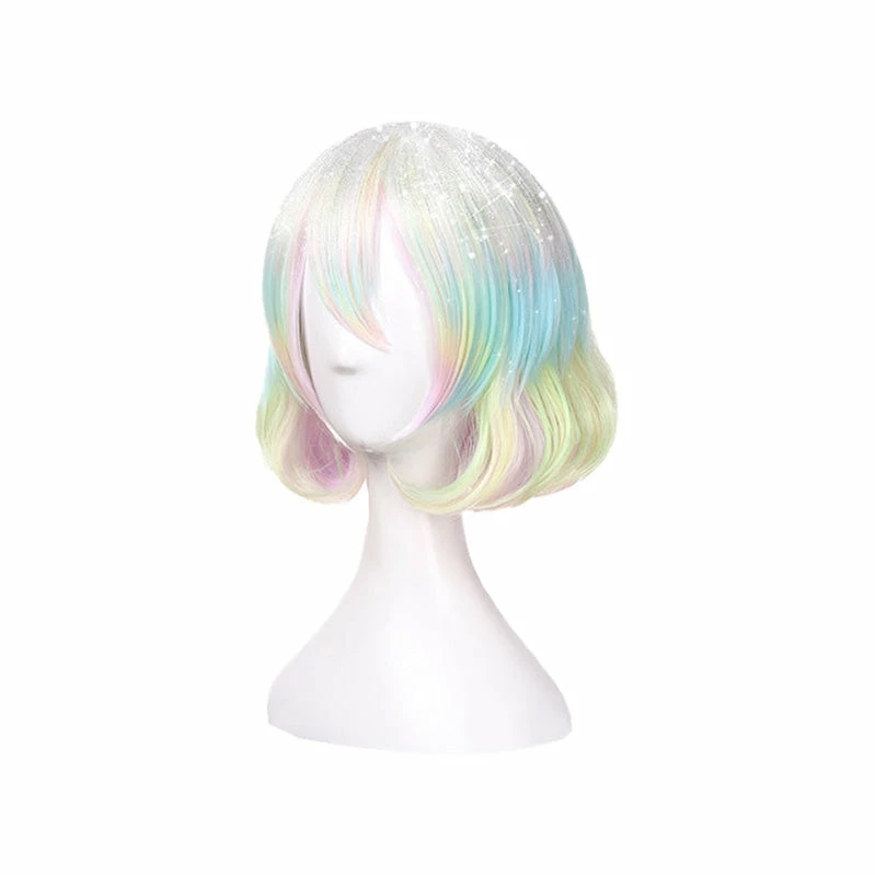 Anime Land Of The Lustrous Diamond Short Colorful Cosplay Wigs 5 Anime Land Of The Lustrous Diamond Short Colorful Cosplay Wigs - Image 3