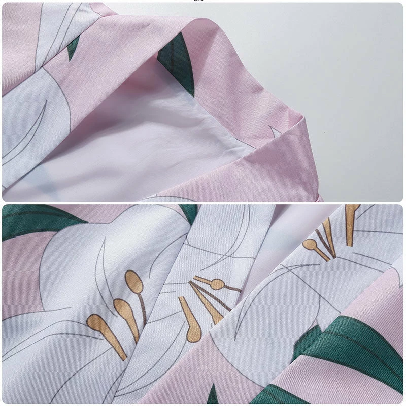 Anime Demon Slayer Kimetsu No Yaiba Nezuko Kamado Pink Kimono Cosplay Costumes 5 Anime Demon Slayer Kimetsu No Yaiba Nezuko Kamado Pink Kimono Cosplay Costumes - Image 3