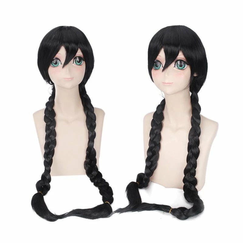 Anime Danganronpa: Trigger Happy Havoc Toko Fukawa Black Long Cosplay Wigs 7 Anime Danganronpa: Trigger Happy Havoc Toko Fukawa Black Long Cosplay Wigs - Image 5