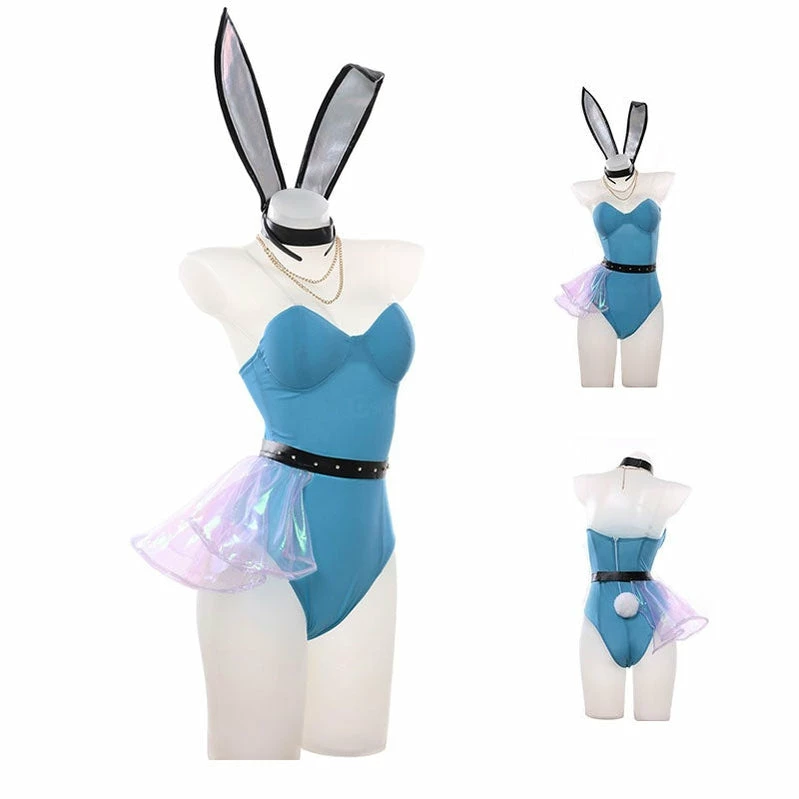LOL KDA ALL OUT Seraphine Bunnysuit Cosplay Costumes 6 LOL KDA ALL OUT Seraphine Bunnysuit Cosplay Costumes - Image 4