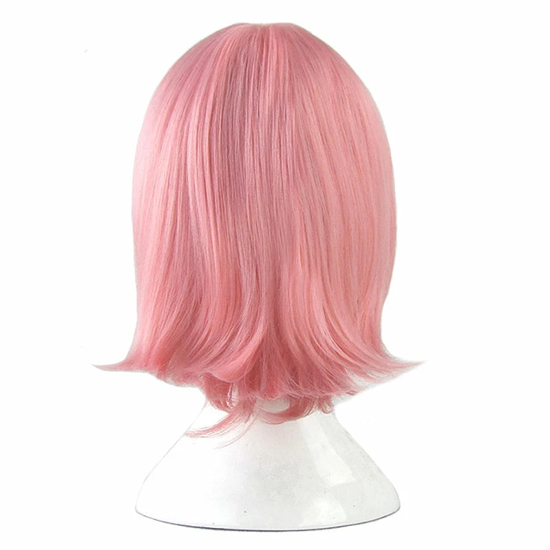 Anime Naruto Haruno Sakura Short Pink Cosplay Wigs 5 Anime Naruto Haruno Sakura Short Pink Cosplay Wigs - Image 3