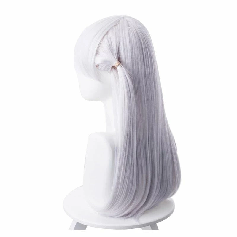 FGO Fate Grand Order Kama 55cm Long Silver Halloween Cosplay Wigs 7 FGO Fate Grand Order Kama 55cm Long Silver Halloween Cosplay Wigs - Image 5