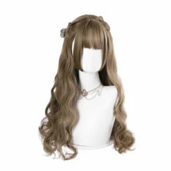 Women Fashion Long Brown Wavy Sweet Bangs Lolita Wig -COSPLAY CLANS Sales Store 4 135794cb 7d08 4f12 ab1c 89b365c7a4f3