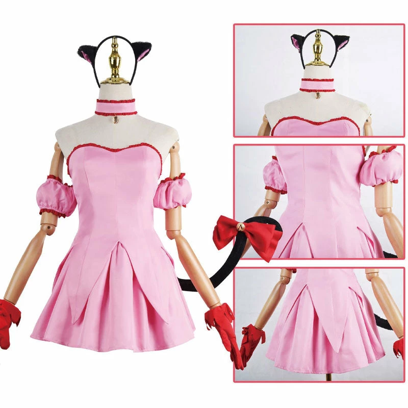 Anime Tokyo Mew Mew Ichigo Momomiya Dress Cosplay Costume 6 Anime Tokyo Mew Mew Ichigo Momomiya Dress Cosplay Costume - Image 4