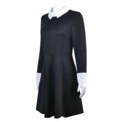The Addams Family Wednesday Addams Short Sleeve Dress Cosplay Costumes -COSPLAY CLANS Sales Store 4 436fe8af 2fa4 441c 8a37 5e375e31847e