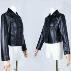 The Addams Family Wednesday Addams Leather Jacket Cosplay Costumes -COSPLAY CLANS Sales Store 4 46205930 8a7d 4379 a9c5 ca2edb5a5b1d