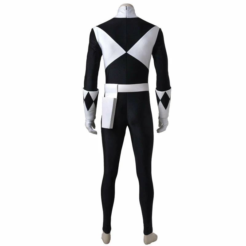 Mighty Morphin Power Rangers Zack Taylor Black Ranger Cosplay Costumes 6 Mighty Morphin Power Rangers Zack Taylor Black Ranger Cosplay Costumes - Image 4