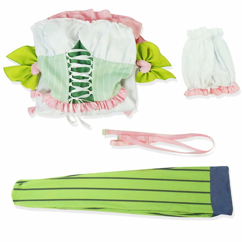 Anime Demon Slayer Kimetsu No Yaiba Mitsuri Kanroji Lolita Maid Dress Cosplay Costume 6 Anime Demon Slayer Kimetsu No Yaiba Mitsuri Kanroji Lolita Maid Dress Cosplay Costume - Image 4