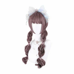Women Fashion Long Red Wavy Sweet Bangs Lolita Wigs -COSPLAY CLANS Sales Store 4 83e21d17 1237 4abc 894d cec0a30bd721