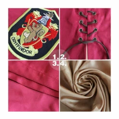 Movie Harry Potter Hogwarts Gryffindor Quidditch Team Cloak Cosplay Costume -COSPLAY CLANS Sales Store 4 9a4ee365 2cd6 459c 8352 8fba3f245a1b