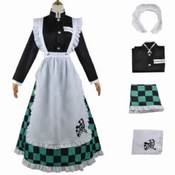 Demon Slayer Kimetsu No Yaiba Tanjiro Kamado Maid Dress Cosplay Costume -COSPLAY CLANS Sales Store 4 a96f905c 8b40 4015 a841 ca862c2258d8