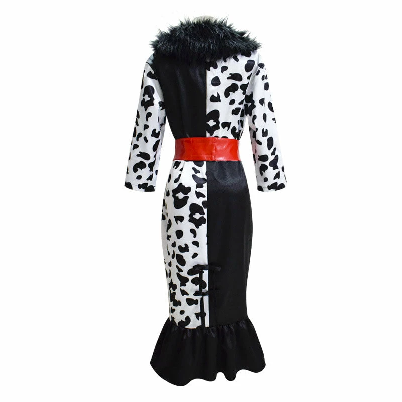 Movie Cruella De Vil Cruella Halloween Cosplay Costumes 6 Movie Cruella De Vil Cruella Halloween Cosplay Costumes - Image 4