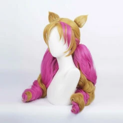 Game LOL Cafe Cutie Gwen Red & Blonde Twist Braid Cosplay Wigs With Ears -COSPLAY CLANS Sales Store 4 b48b27ec 06ba 4635 acd5 bbe694afe674