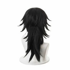 Anime Demon Slayer Kimetsu No Yaiba Tomioka Giyuu Long Straight Black Cosplay Wigs -COSPLAY CLANS Sales Store 4 cfea04e9 1a74 426b a7da 3417a3db6516