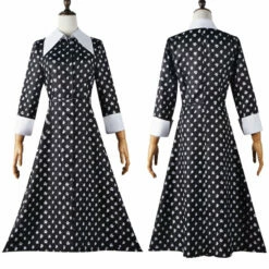The Addams Family Wednesday Christina Ricci Dress Cosplay Costumes -COSPLAY CLANS Sales Store 4 d122f749 3118 41d0 b519 a1b02ad5d91d