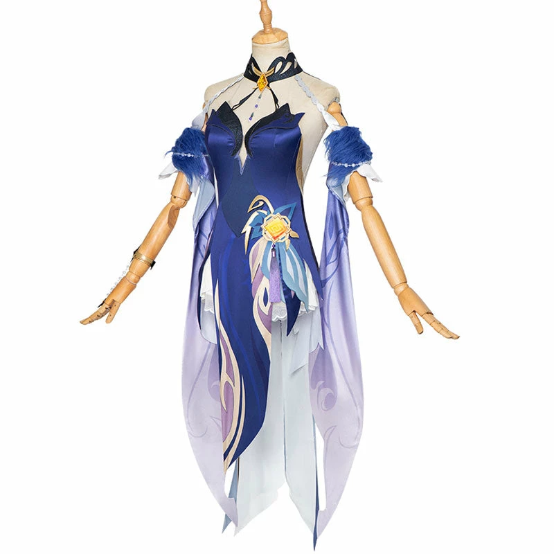 Game Genshin Impact Ningguang Orchid's Evening Gown Cosplay Costumes 6 Game Genshin Impact Ningguang Orchid's Evening Gown Cosplay Costumes - Image 4