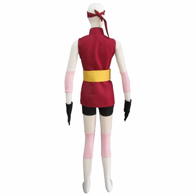 Anime Naruto The Last-Sakura Haruno Childhood Cosplay Costumes 7 Anime Naruto The Last-Sakura Haruno Childhood Cosplay Costumes - Image 5