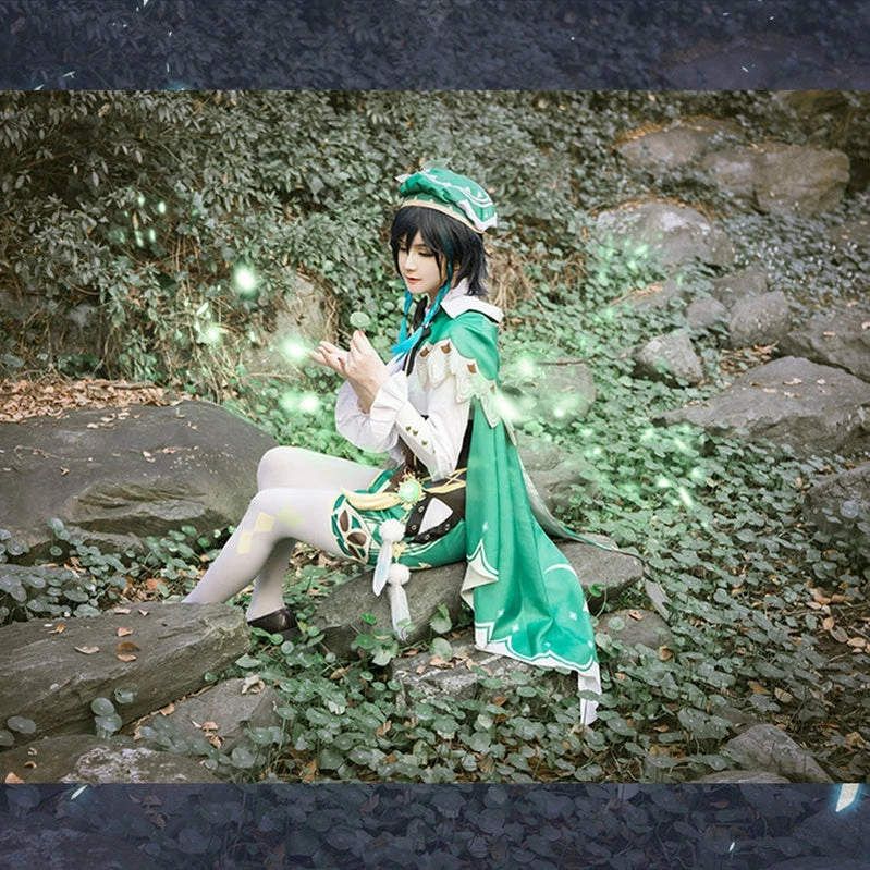 Game Genshin Impact Venti Gradient Full Set Cosplay Costume 6 Game Genshin Impact Venti Gradient Full Set Cosplay Costume - Image 4