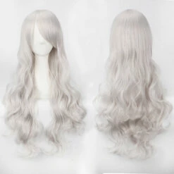 Women Wavy Sweet 80cm Long White And Gray Lolita Fashion Wigs With Bangs -COSPLAY CLANS Sales Store 5 6273424d 3ebf 4c83 b79f 0ab6a7965d66