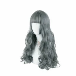 Women Fashion Long Gray Wavy Sweet Bangs Lolita Wig -COSPLAY CLANS Sales Store 5 726b25e4 667c 4f70 bc27 b8d39ebf31d4
