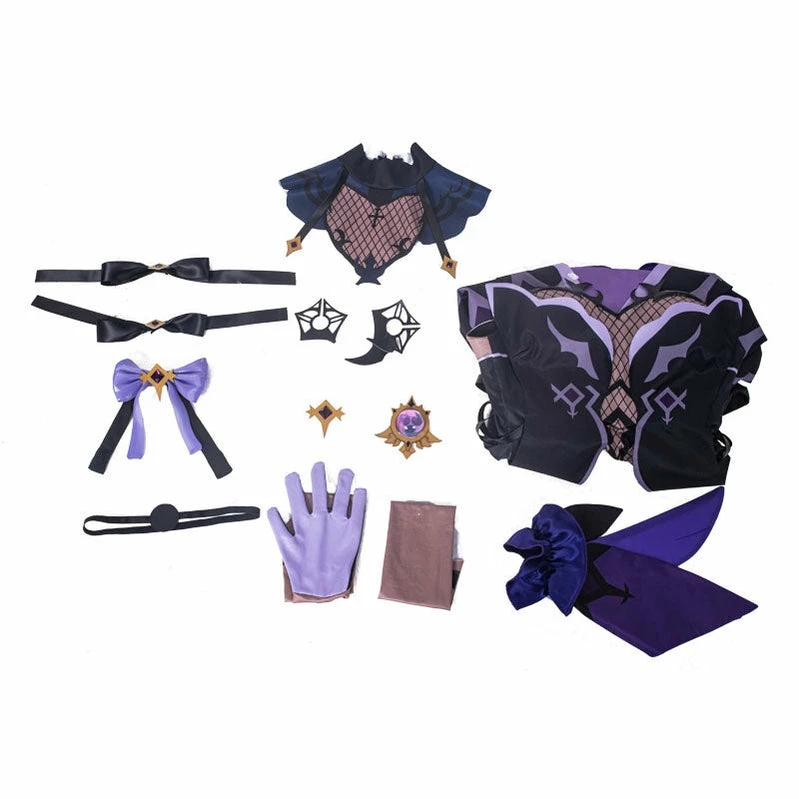 Game Genshin Impact Fischl Full Set Cosplay Costumes 7 Game Genshin Impact Fischl Full Set Cosplay Costumes - Image 5