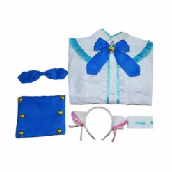 Anime Nekopara Catgirl Vanilla Blue Dress Outfits Cosplay Costume -COSPLAY CLANS Sales Store 5 c128fa40 f6ea 4dd7 bf23 99365835d03d