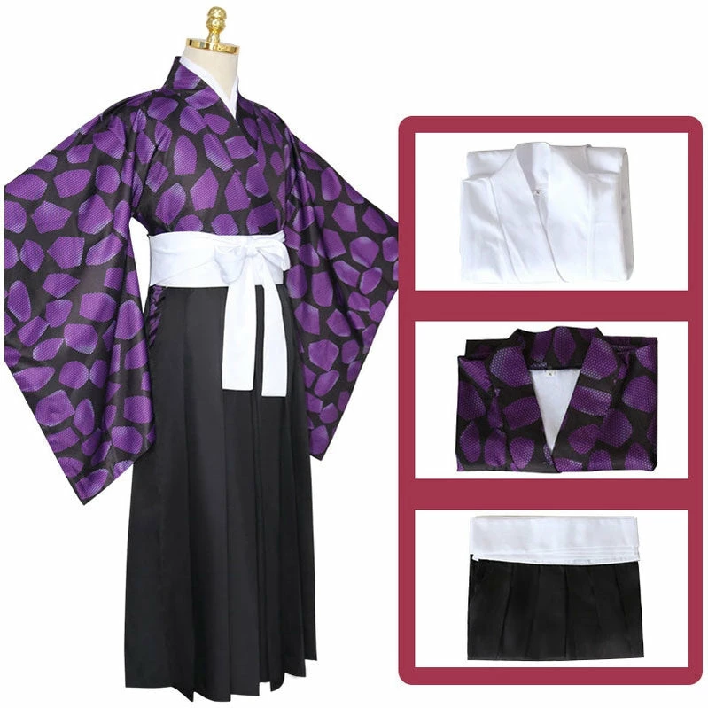 Anime Demon Slayer Kimetsu No Yaiba Kokushibou Tsugikuni Michikatsu Cosplay Costumes 7 Anime Demon Slayer Kimetsu No Yaiba Kokushibou Tsugikuni Michikatsu Cosplay Costumes - Image 5