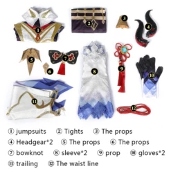 Game Genshin Impact Ganyu Fullset Cosplay Costumes -COSPLAY CLANS Sales Store 6