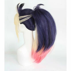 LOL KDA The Baddest Akali Blue Blonde Ponytail Cosplay Wigs -COSPLAY CLANS Sales Store 6 65d6480a 9ca7 4126 9565 8c6ec6a97308