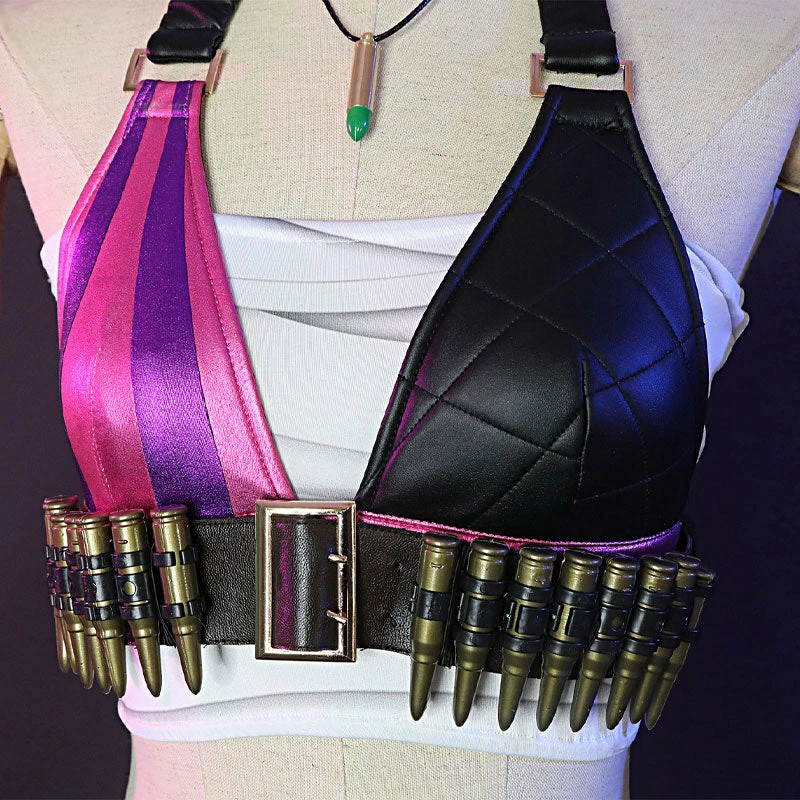 Game LOL Loose Cannon Jinx Cosplay Costumes 8 Game LOL Loose Cannon Jinx Cosplay Costumes - Image 6