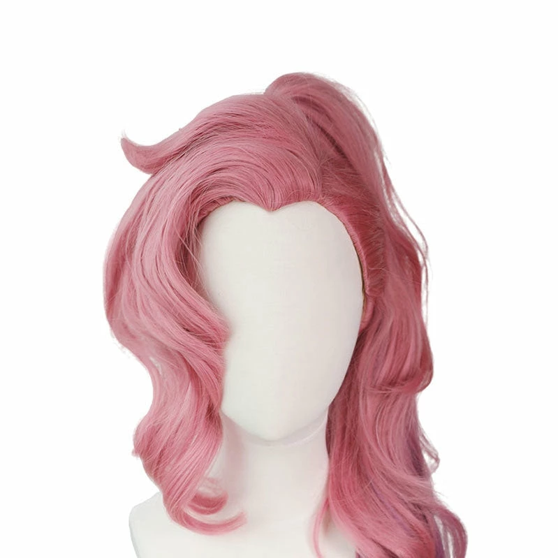 LOL Seraphine Cosplay Wig 100cm Long Ponytail Pink Gradient Purple Wavy Wigs 9 LOL Seraphine Cosplay Wig 100cm Long Ponytail Pink Gradient Purple Wavy Wigs - Image 7
