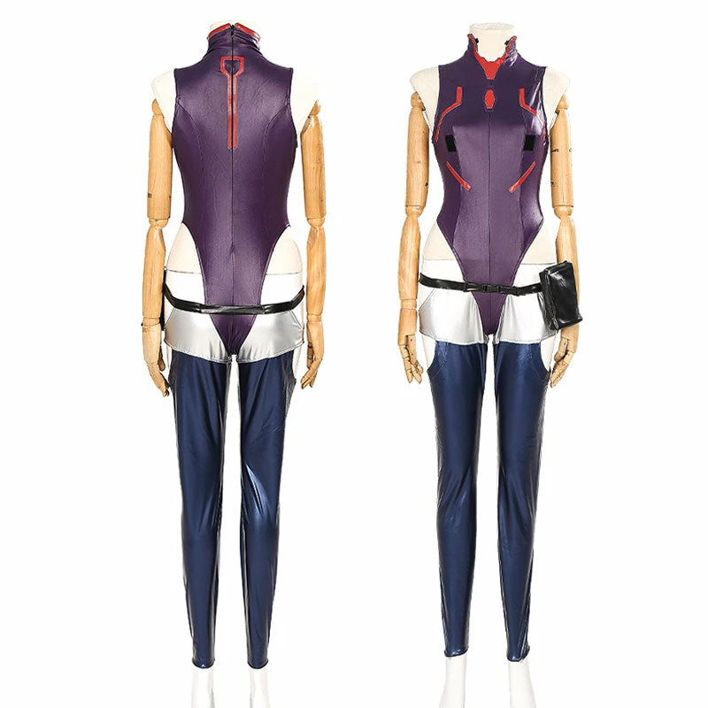 Game Cyberpunk: Edgerunners Lucyna Kushinada Purple Cosplay Costumes 6 Game Cyberpunk: Edgerunners Lucyna Kushinada Purple Cosplay Costumes - Image 4