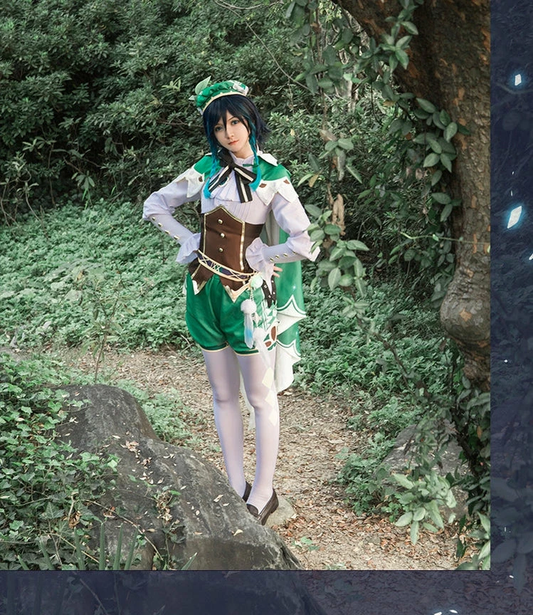 Game Genshin Impact Venti Gradient Full Set Cosplay Costume 8 Game Genshin Impact Venti Gradient Full Set Cosplay Costume - Image 6