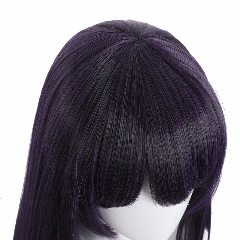 Anime Osananajimi Ga Zettai Ni Makenai Love Comedy Kachi Shirokusa Black Purple Long Cosplay Wig 9 Anime Osananajimi Ga Zettai Ni Makenai Love Comedy Kachi Shirokusa Black Purple Long Cosplay Wig - Image 7