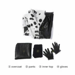 Movie Cruella De Vil Dalmatian Black White Halloween Cosplay Costumes -COSPLAY CLANS Sales Store 7 7667a1e5 603b 41ea 8079 31c2a2f1b942