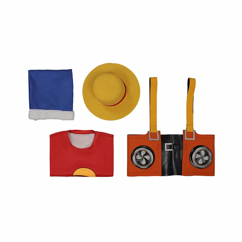 Anime One Piece Film Red 2022 Banpresto Monkey D. Luffy Cosplay Costumes 7 Anime One Piece Film Red 2022 Banpresto Monkey D. Luffy Cosplay Costumes - Image 5