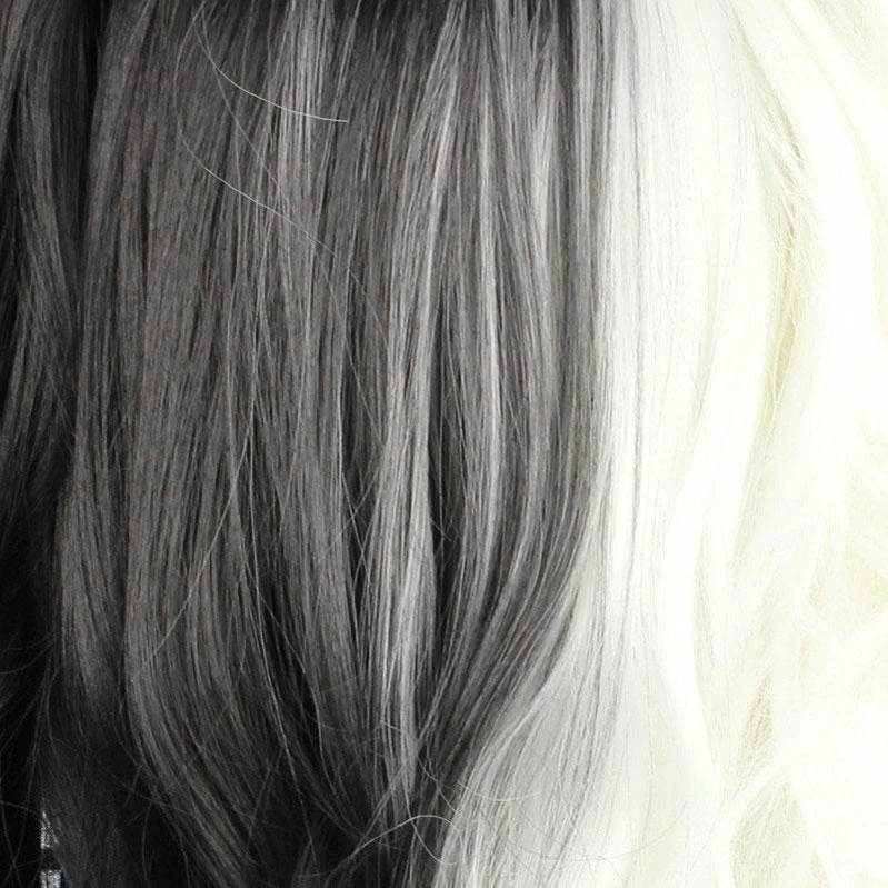 Anime Danganronpa: Trigger Happy Havoc Monokuma Black And White Bear Double Ponytail Long Curly Cosplay Wigs 7 Anime Danganronpa: Trigger Happy Havoc Monokuma Black And White Bear Double Ponytail Long Curly Cosplay Wigs - Image 5