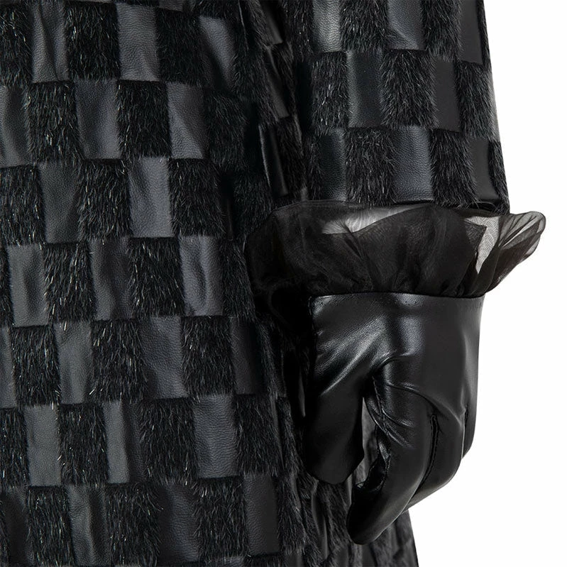 Movie Cruella De Vil Leather Fullsuit Halloween Cosplay Costumes 9 Movie Cruella De Vil Leather Fullsuit Halloween Cosplay Costumes - Image 7